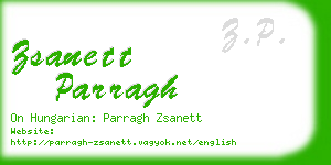 zsanett parragh business card